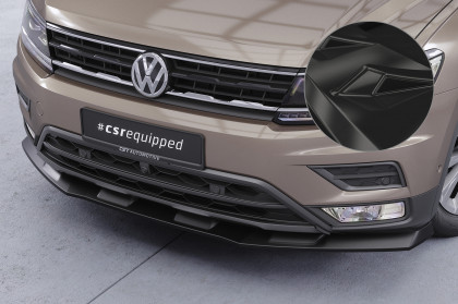 Spoiler pod přední nárazník CSR CUP pro VW Tiguan 2 (Typ AD) - černý lesklý