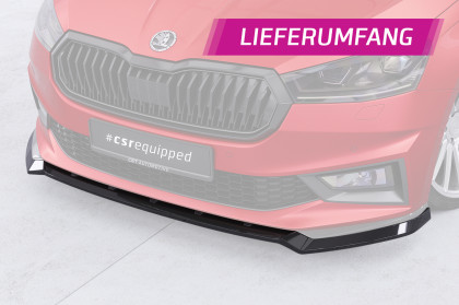 Spoiler pod přední nárazník CSR CUP pro Škoda Fabia 4 Monte Carlo - carbon look lesklý