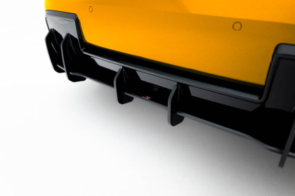Spoiler zadního nárazníku Street pro + flaps BMW 1 M-Pack F70 černý