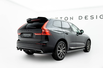 Spoiler zadního narázníku Volvo XC60 Mk2 černý lesklý plast