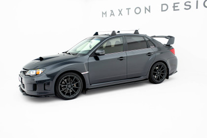 Prahové lišty V.1 Subaru Impreza WRX STI Mk3 Facelift černý lesklý plast