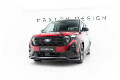 Spojler pod nárazník lipa Ford Tourneo Courier Mk2 černý lesklý plast