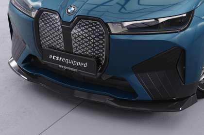 Spoiler pod přední nárazník CSR CUP pro  BMW iX Sportpaket  / iX M60 - carbon look lesklý