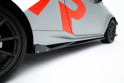 Prahové lišty + Flaps Toyota GR Yaris Mk4 Facelift černý lesklý plast