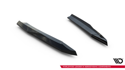 Splittery zadní boční V.1 Škoda Octavia RS Liftback / Combi Mk4 / Mk4 Facelift černý lesklý plast