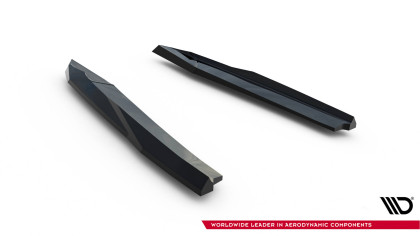 Splittery zadní boční V.1 Škoda Octavia RS Liftback / Combi Mk4 / Mk4 Facelift černý lesklý plast