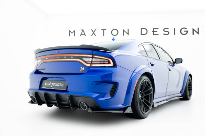Splittery zadní boční Dodge Charger RT Scat Pack Widebody Mk3 Facelift černý lesklý plast