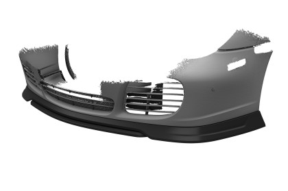 Spoiler pod přední nárazník CSR CUP pro Porsche 911/996 2002-2006 - černá struktura