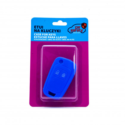 EPKC22 BLUE CAR KEY COVER CHEVROLET OPEL VAUXHALL