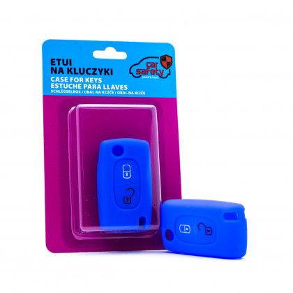 EPKC122 BLUE CAR KEY COVER CITROEN PEUGEOT