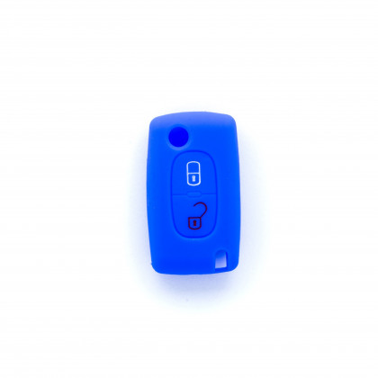 EPKC122 BLUE CAR KEY COVER CITROEN PEUGEOT