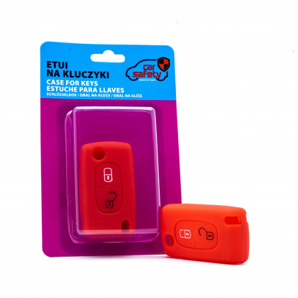 EPKC121 RED CAR KEY COVER CITROEN PEUGEOT