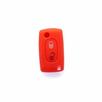 EPKC121 RED CAR KEY COVER CITROEN PEUGEOT