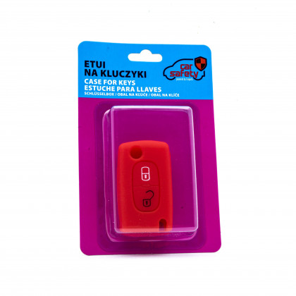 EPKC121 RED CAR KEY COVER CITROEN PEUGEOT