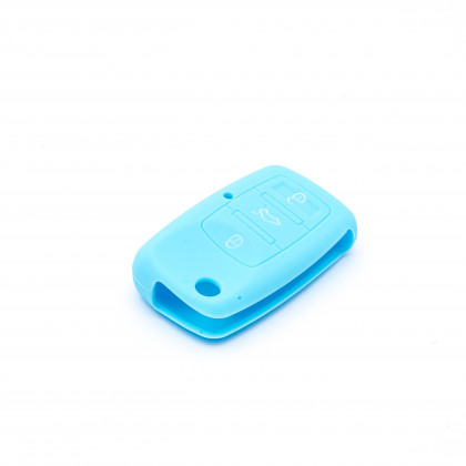 EPKC08 LIGHT BLUE CAR KEY COVER VOLKSWAGEN SKODA SEAT
