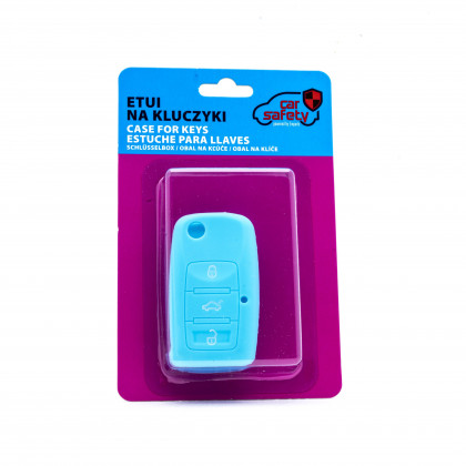 EPKC08 LIGHT BLUE CAR KEY COVER VOLKSWAGEN SKODA SEAT
