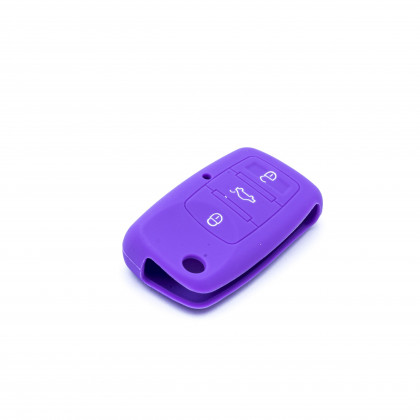 EPKC06 PURPLE CAR KEY COVER VOLKSWAGEN SKODA SEAT