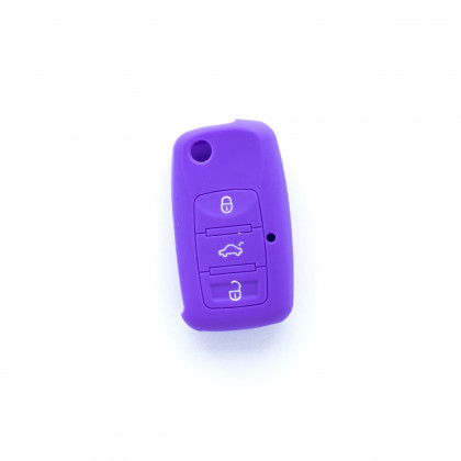 EPKC06 PURPLE CAR KEY COVER VOLKSWAGEN SKODA SEAT