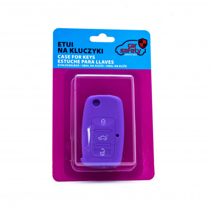 EPKC06 PURPLE CAR KEY COVER VOLKSWAGEN SKODA SEAT