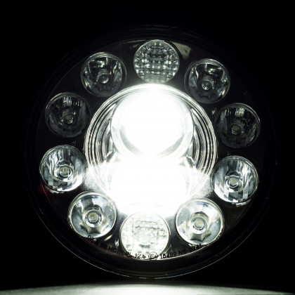 EPH01 BI-LED HEADLIGHT 7" CHROME