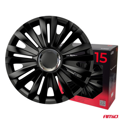 Poklice Royal 15” černá sada 4ks COLOR BOX