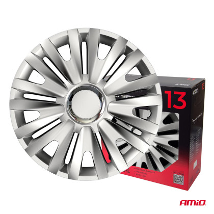 Poklice Royal 13” stříbrná sada 4ks COLOR BOX