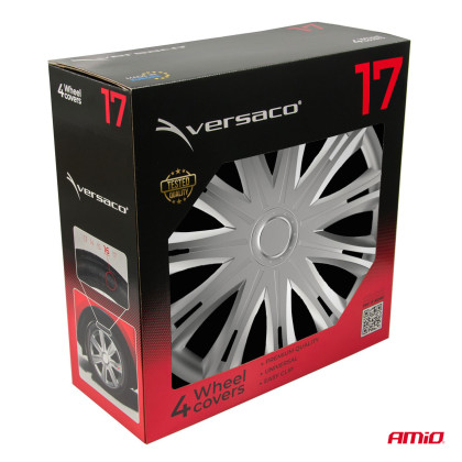 Poklice Spark 17” stříbrná sada 4ks COLOR BOX