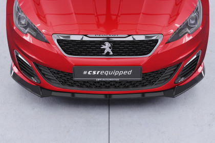 Spoiler pod přední nárazník CSR CUP pro Peugeot 308 GTi 2017-2021 černá struktura