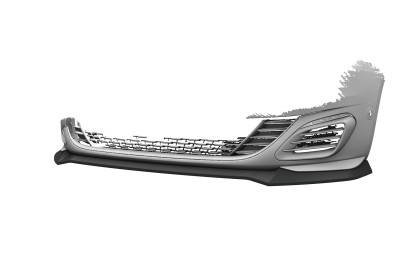 Spoiler pod přední nárazník CSR CUP pro Peugeot 308 GTi 2017-2021 černá struktura