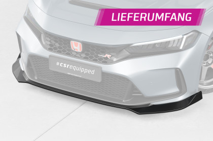 Spoiler pod přední nárazník CSR CUP pro Honda Civic (FL5) Type R 2022- carbon look matný