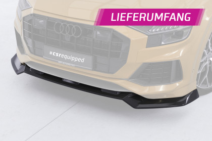 Spoiler pod přední nárazník CSR CUP pro Audi Q8 4M 2023- černý matný