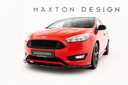 Spojler pod nárazník lipa V.3 Ford Focus ST-Line Mk3 Facelift černý lesklý plast