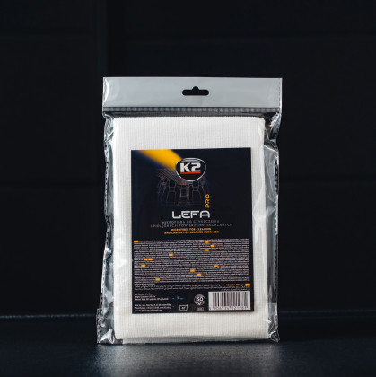 K2 LEFA PRO mikrovláknová utěrka na kůži 40x40 cm