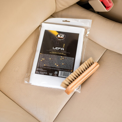 K2 LEFA PRO mikrovláknová utěrka na kůži 40x40 cm