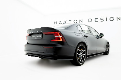 Prodloužení spoileru 3D Volvo S60 R-Design Mk3 černý lesklý plast