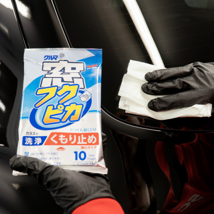Soft99 - Fukupika Glass Cleaning Wipes (Anti-Fog), ubrousky na skla, 10ks