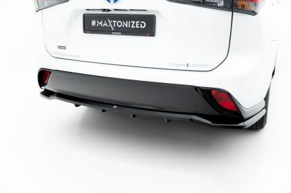 Spoiler zadního narázníku Toyota Highlander Mk4 černý lesklý plast