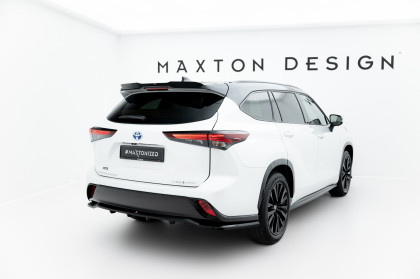 Spoiler zadního narázníku Toyota Highlander Mk4 černý lesklý plast