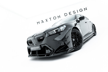 Spojler pod nárazník lipa V.1 BMW M5 Sedan / Touring G90 černý lesklý plast