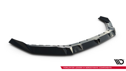 Spojler pod nárazník lipa V.1 BMW M5 Sedan / Touring G90 černý lesklý plast