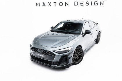 Spojler pod nárazník lipa V.1 Audi A5 S-Line Sedan / Avant B10 černý lesklý plast