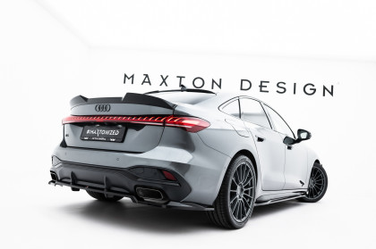 Prodloužení spoileru 3D Audi A5 S-Line Sedan B10 černý lesklý plast