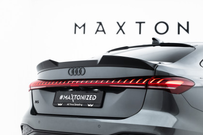 Prodloužení spoileru 3D Audi A5 S-Line Sedan B10 černý lesklý plast