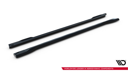 Prahové lišty Kia EV6 Mk1 černý lesklý plast