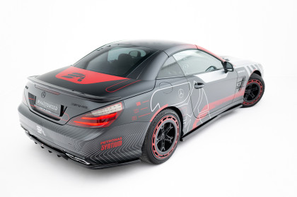 Spoiler zadního narázníku Mercedes-Benz SL 63 AMG R231 černý lesklý plast