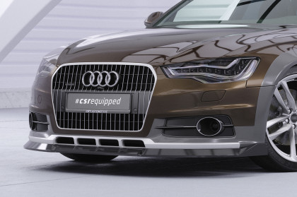 Spoiler pod přední nárazník CSR CUP pro Audi A6 C7 (Typ 4G) Allroad 2012-2018 černý lesklý