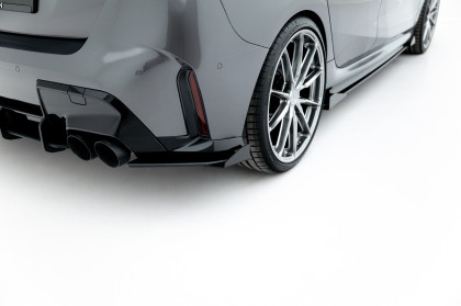 Splittery zadní boční Street Pro + flaps V.1 BMW M135i F70 černo červené