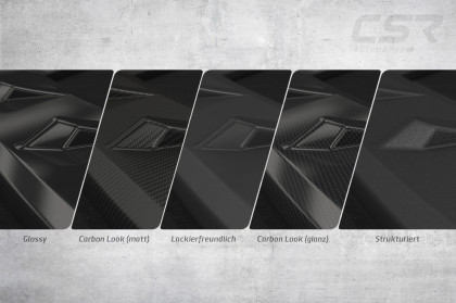 Spoiler pod přední nárazník CSR CUP pro Audi A6 C7 (Typ 4G) Allroad 2012-2018 carbon look matný