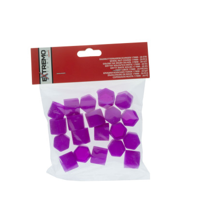 EPTUNING039 Krytky na šrouby 17 MM - Fialové (Silikonové)