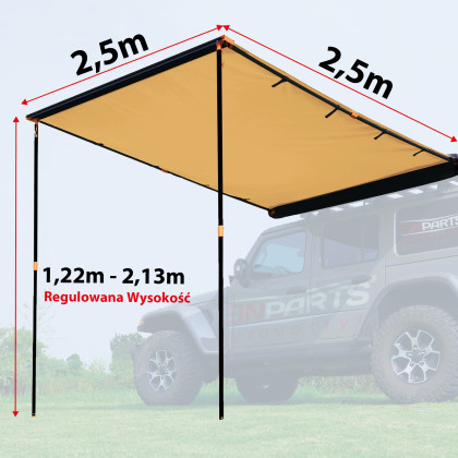 EPTENT02 Side Awning 2,5m x 2,5m